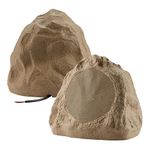 Theater Solutions 2R6S Outdoor Rock Speakers, Sandstone