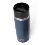YETI Rambler 16 oz Travel Bottle, Stainless Steel, Vacuum Insulated with Leakproof Commuter Cap, Navy
