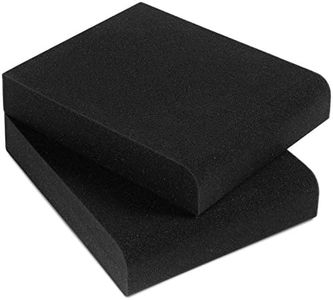 Sound Addicted - Studio Monitor Isolation Pads for 3-4.5 inches Small Speakers, Pair of 2 High Density Dampening Acoustic Stands Foam which Fits Most Bookshelf’s and Desktops | SMPad 4