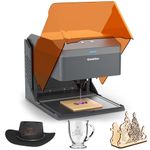 Kiosk 5W Laser Engraver, Light Weight & Portable Laser Engraver Machine, Home Laser Cutter with Acrylic Enclosure for DIY Wood/Leather/Metal, 3.9 x 3.9inch Engraving Area, Laser Safety Class 1