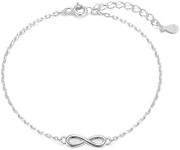 Philip Jones Sterling Silver Infinity Bracelet