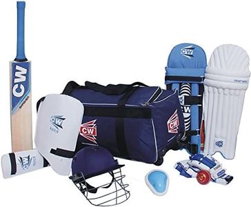 CW Academy Cricket Kit for 5-14 Years Full Kit Cricket Playing Set Complete Kit Bag for Left Hand & Right Hand (6 for 12-13 Yr)