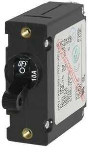 Blue Sea Systems 7204 AC/DC Single Pole Magnetic World Circuit Breaker,Black