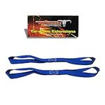 Pit Posse Soft Loop Tie Down Straps 45.5 cm (18 in) Nylon Straps Extension - Secure Your Motorcycle/ATV/Dirt Bike/Kayak/Jetski- 2040 Kg (4,500 lbs) Strength - 1 Pair (2 Straps) [BLUE]