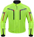 Zyxformis Motorcycle Jacket for Men, CE Armored Mesh Motorbike Jacket for Summer, Breathable Protective Gear for Motorcycling