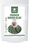 AmazerCare French Green Clay Powder | Face pack for Glowing Skin, Revitalizing & Rejuvenating (200gm, 1 Pouch) 100% Natural Face Pack