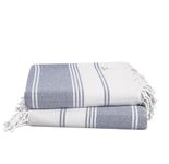 Lane Linen Beach Towel 2 Pack - 100% Cotton Beach Towels Oversized, Pre-Washed Large Beach Towels, Sandless Beach Towel, Quick Dry Travel Towel, Large Pool Towels, 39"x71" - Navy Blazer