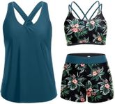 Holipick Green and Flower 3 Piece T