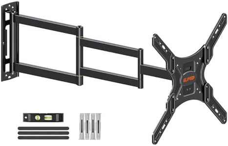 ELIVED Long Arm TV Wall Bracket, Corner TV Mount for Most 26-65inch TVs with 950mm Extension Arm, Full Motion Wall Mount for TVs with Max.VESA 400x400mm up to 35KG, Swivel and Tilt TV Bracket EV3018