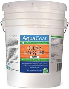 Aqua Coat Clear Lacquer - Gloss (5 Gallon), Self-Cross-Linking,