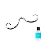 316L Surgical Steel Septum Mustache Nose Ring 5 Sizes avialble, 16G - 1.2MM, Alloy Steel