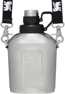 Stanley Legendary Classic Canteen Water Bottle - 1.1 QT - Stainless Steel Canteen with Strap and Leakproof Lid - Dishwasher Safe and BPA-Free