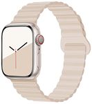 VEMIGON Silicone Magnetic Bands Compatible with Apple Watch Straps 46mm 45mm 44mm 42mm 49mm 41mm 40mm 38mm, Strong Magnetic Closure for iWatch Series 10 9 8 7 6 5 4 3 2 1 SE Ultra (Watch Not Included)