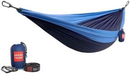 Grand Trunk Double Deluxe Hammock with Straps - Navy and Light Blue