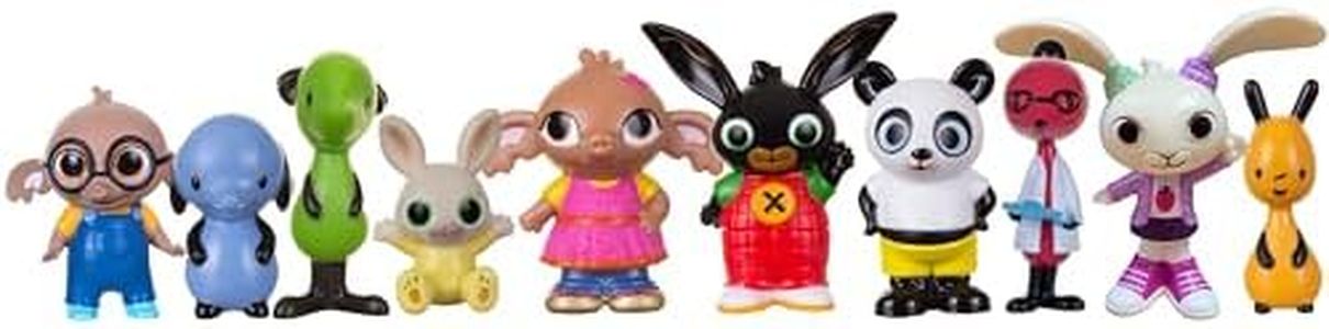 Bing - Lot de 10 Figurines et Tous Ses Amis dans Un Seul Paquet - avec Ces Figurines, Vous Pouvez recréer Toutes Les scènes de la série Populaire pour Enfants Jouets