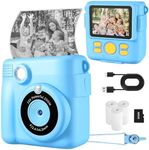 WEEFUN Kids Camera- Instant Print Camera 1080P 2.4 Inch Screen Digital Children Video Camcorder Camera with 16X Digital Zoom, 32GB TF Card, 3 Rolls Paper Included