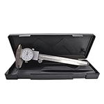 mitoharet 6 Inch Dial Caliper Measuring Tool, 0.001 Inch Graduation, Measure Inside Outside Dimensions and Depth, with Carry Case