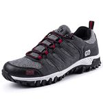 Jack Walker Mens Walking Ultra Lightweight Vent Low Rise Hiking Trekking Merino Wool Trainers JW021 (5 UK) Grey