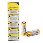 Cotchear A23 12V Alkaline Battery 23A 12 Volt A23 E23A MN21 Replacement Batteries 0% Hg (5Pcs)