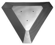 Hiland Glass Tube Heat Shield, 22" Triangle