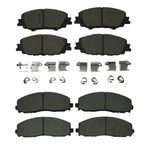 Ceramic Disc Brake Pad Set | Bremex Premium Front and Rear Brake Pads | Compatible with 2020-2023 Toyota Corolla