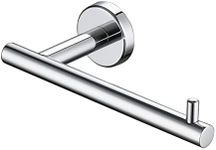 JQK Chrome Toilet Paper Holder, 5 Inch 304 Stainless Steel Tissue Paper Dispenser for Bathroom, Hold Mega Rolls, Polished Chrome Wall Mount, TPH100-CH