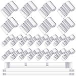 24 Pcs Dance Bra Straps and Back Clear Bra Straps Invisible Adjustable Bra Straps Backless Bra Straps for Ballet (12 mm, 30 mm)