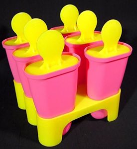 Ikea 802.084.78P Chosigt Ice Pop Maker, Pink/Yellow (Plastic) - Width Inches: 4, Length Inches: 6, Height Inches: 4. Inch