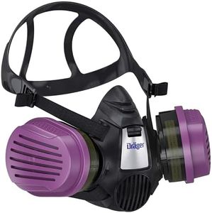 Dräger X-plore 3500 Respirator Mask Multi-Gas/P100 Combination Cartridge (OV/AG/HF/FM/CD/AM/MA/HS/P100) NIOSH-certified Half-Mask for Painting, Chemicals, Construction
