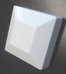 (White) - Lot of 10 Aluminium Flat Post Cap fits 5.1cm Sq (3 Colours to choose from) (White)