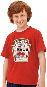 Kerusso Kids Catch Up with Jesus T-Shirt - Red - Large