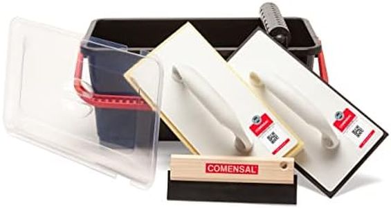 COMENSAL® Tile Cleaning Set 7pcs 12 L - Tiling Bucket - Washboy Tile Cleaning Set - Tiling Tools - Tile Wash Float - Grouting Tools - Made in EU