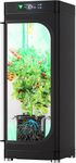 VIVOSUN VGrow All-in-One Smart Grow Box 61X51cm, Grow System Kit with Samsung LM301H EVO Grow Light, Advanced Circulation & Ventilation System, Irrigation, Magnetic Window for Indoor Hydroponics