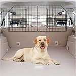 Vetoos Car SUV Dog Barrier, Vehicles Pet Divider Gate for Trunk Cargo Area - Extendable for Universal Fit, Foldable for Easy Storage, Straps & Bungee Cords for Double Stability, Rust-Proof Metal Mesh