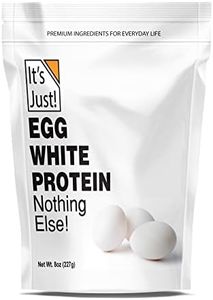 It's Just! - Egg White Protein Powder, Made in USA from Cage-Free Eggs, Dried Egg Whites (Unflavored, 8oz)