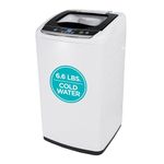 BLACK+DECKER Small Portable Washer, Washing Machine for Household Use, Portable Washer 0.9 Cu. Ft. with 5 Cycles, Transparent Lid & LED Display