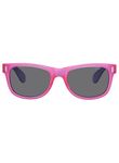 Polaroid Kids' P0115 Rectangular Sunglasses, Purple (Violet Pink Fluo/Grey Polarized), 46