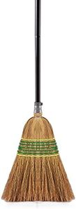 Yocada Heavy-Duty Corn Broom Commercial Indoor Outdoor Broom 59.8" Tall Perfect for Courtyard Garage Lobby Mall Market Floor Home Office Leaves Stone Dust Rubbish