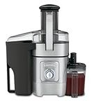 Cuisinart Juicer Machine, Die-Cast Juice Extractor for Vegetables, Lemons, Oranges & More, CJE-1000P1,Silver/Black, 15.35" x 11.8" x 19.01"