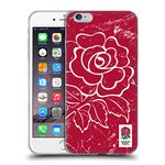 Head Case Designs Officially Licensed England Rugby Union Red Marble Soft Gel Case Compatible With Apple iPhone 6 Plus/iPhone 6s Plus