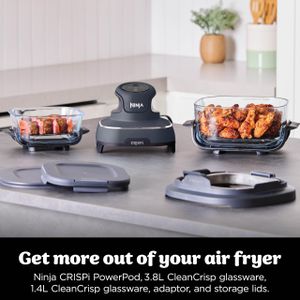 Ninja CRISPi 3.8L Air Fryer – Blue Compact Healthy Cooker