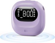 Roxicosly Loud Alarm Clock for Heavy Sleepers,Battery Operated Vibrating Alarm Clock Under Pillow,Small Portable Travel Alarm Clock with 3 Vibrating & Wake-up Modes,Dual Alarm,Snooze,DST,Backlight