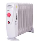 Belaco BEL-OH226 Mini Oil Filled Radiators 11 Fins Portable Electric, Heater Adjustable Thermostat Control Portable Heater, Electric Radiator, Overheat Protection 1200W Energy Efficient