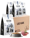 Dry Cat Food - Duck Recipe - No Corn or Soy - Protein Rich - Kitten Food - Adult Cat Food by Lily & Jax - Duck, 5.6 kg (4 x 1.4 kg)