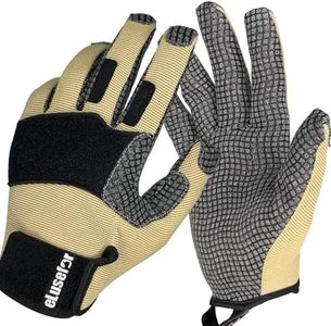 eLusefor Shooting Gloves Men - Full Dexterity Bare-Hand Feel,Patented Wrap-Finger,Knuckle Touchscreen,Impact Protection,Tactical