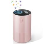 Waterless Essential Oil Diffuser Portable: White Cordless Diffuser Battery Operated for Car and Office - Room Aromatherapy Scent Machine - USB Rechargeable Scent Diffusers for Home(Pink)