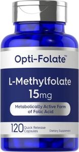 L Methylfolate 15mg | 120 Capsules | Value Size | Max Potency | Optimized and Activated | Non-GMO, Gluten Free | Methyl Folate, 5-MTHF | by Opti-Folate