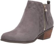 Dr. Scholl's Shoes Women's Brianna Ankle Boot, Dark Shadow Grey Microfiber, 9