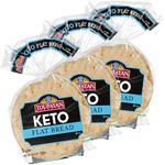 Toufayan KETO Flat Bread | High Fiber and Protein | Low Carb | No Sugar (3 Pack)