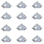 HOHIYA 12pc Diamond Place Card Holders Stands Table Harp-Clip Holder for Weeding Baby Shower Party Decoration Acrylic Crystal Clear